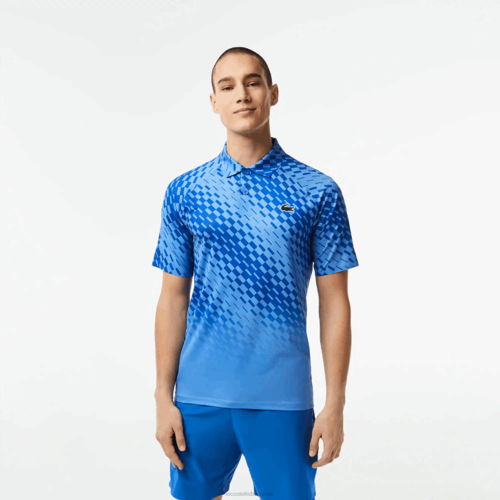 homens Lacoste azul yi5 tênis x novak djokovic versão jogador polo 08D043