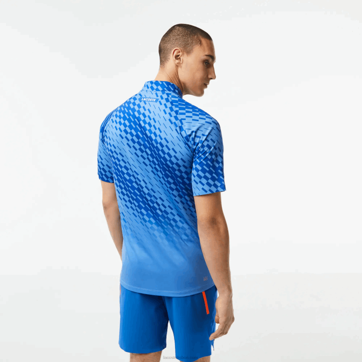 homens Lacoste azul yi5 tênis x novak djokovic versão jogador polo 08D043