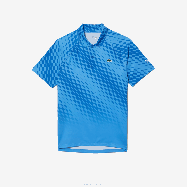 homens Lacoste azul yi5 tênis x novak djokovic versão jogador polo 08D043