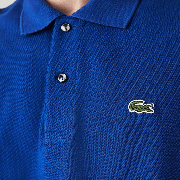 homens Lacoste bdm azul polo l.12.12 original 08D0875