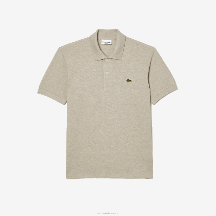homens Lacoste bege kd4 polo mesclado original l.12.12 08D0167