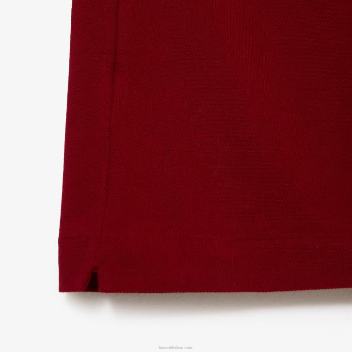 homens Lacoste bordeaux 476 pólo l.12.12 original 08D0656