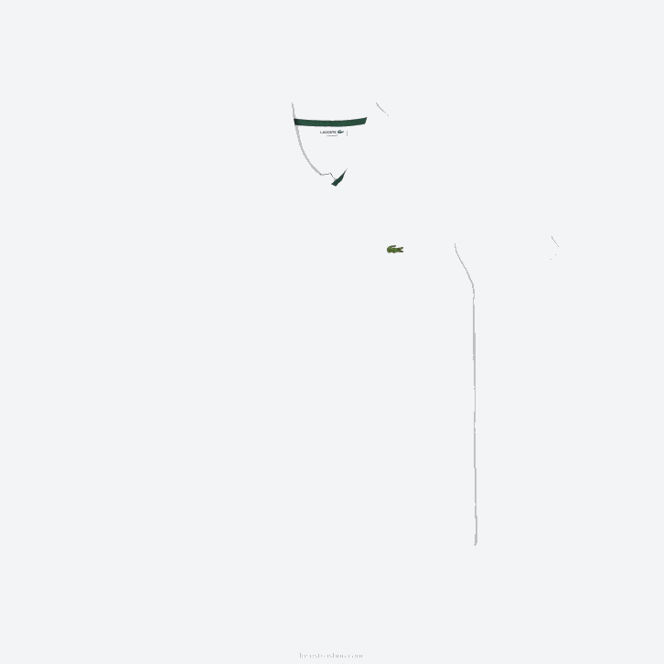 homens Lacoste branco 001 polo original l.12.12 com piquê de algodão pesado 08D0249