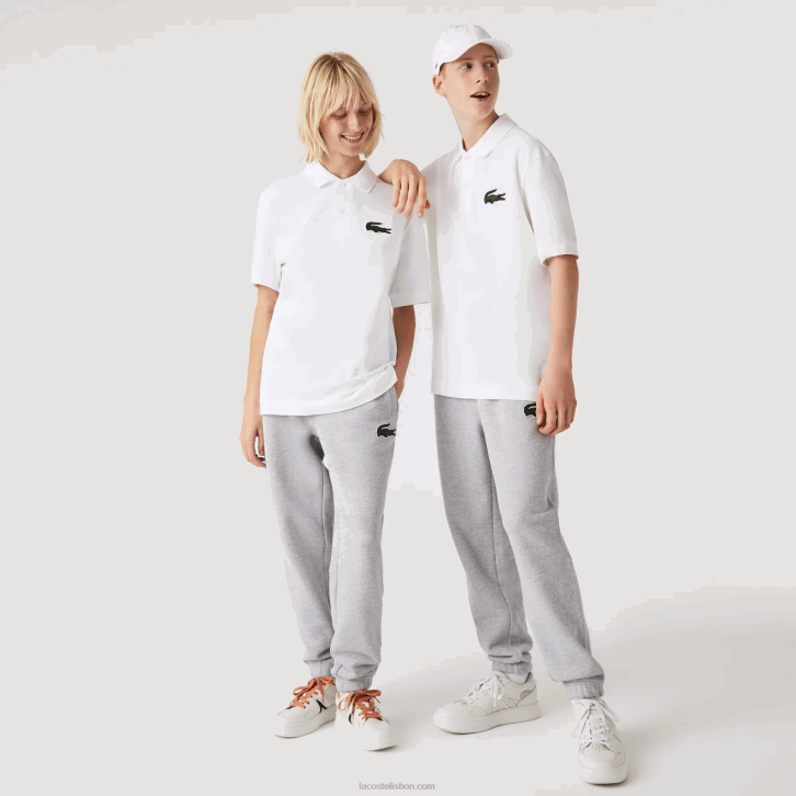 homens Lacoste branco 001 polo original l.12.12 folgado 08D0231