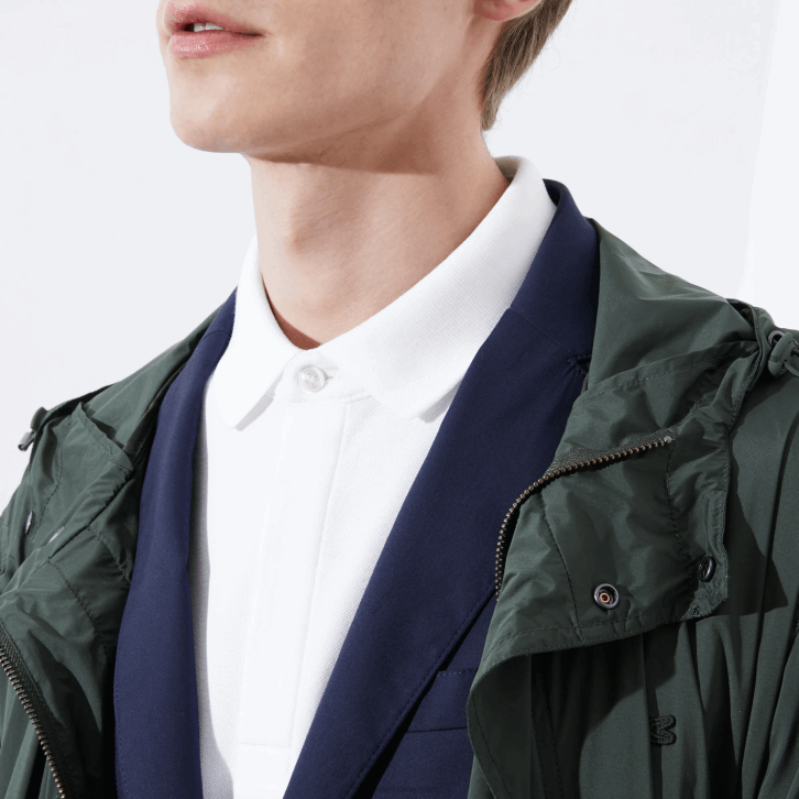 homens Lacoste branco 001 polo smart paris em piquê de algodão elástico 08D080