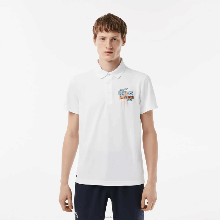 homens Lacoste branco 001 sport miami open edition piquê polo 08D0205