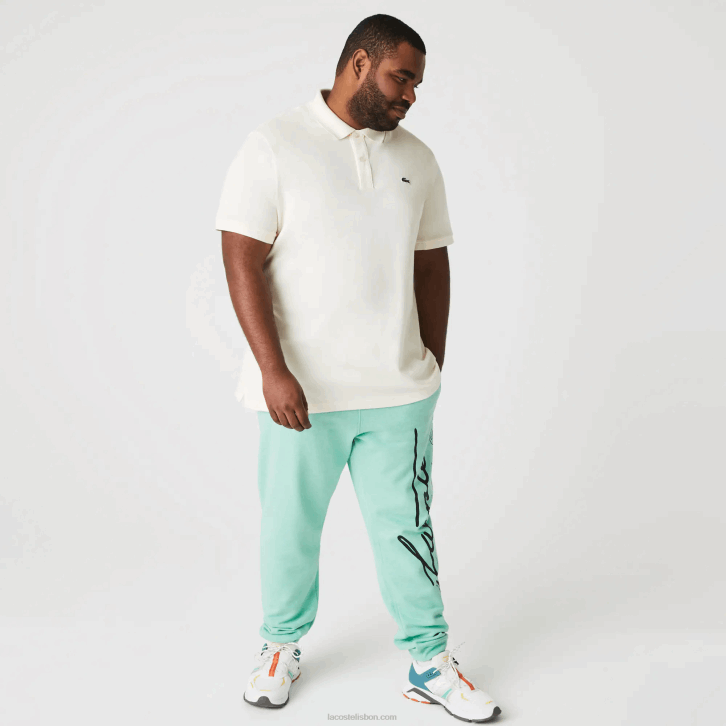 homens Lacoste branco xfj polo slim fit L.12.12 original 08D0159
