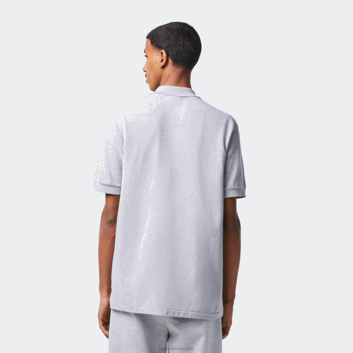 homens Lacoste chine cinza cca polo mesclado original l.12.12 08D0127