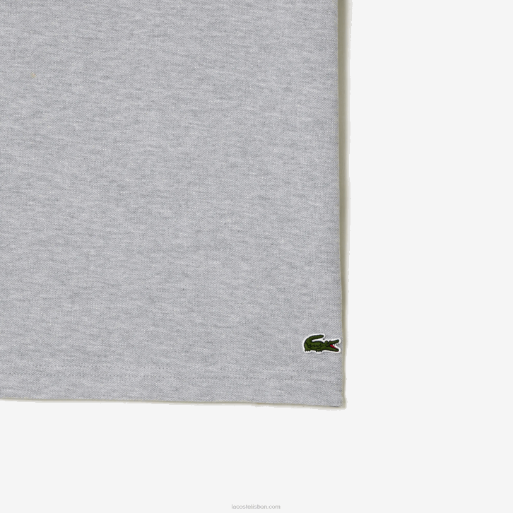 homens Lacoste chine cinza cca polo mini piquê de algodão 08D0102
