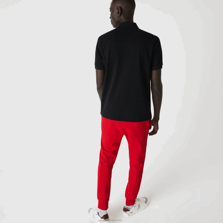 homens Lacoste cinza el6 polo mesclado original l.12.12 08D0129