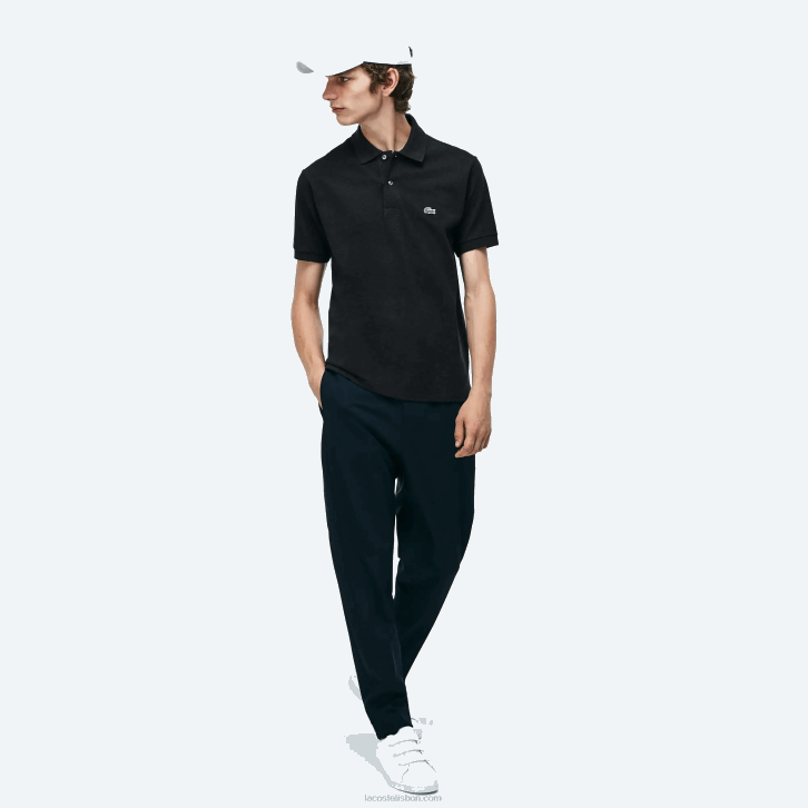 homens Lacoste cinza el6 polo mesclado original l.12.12 08D0129