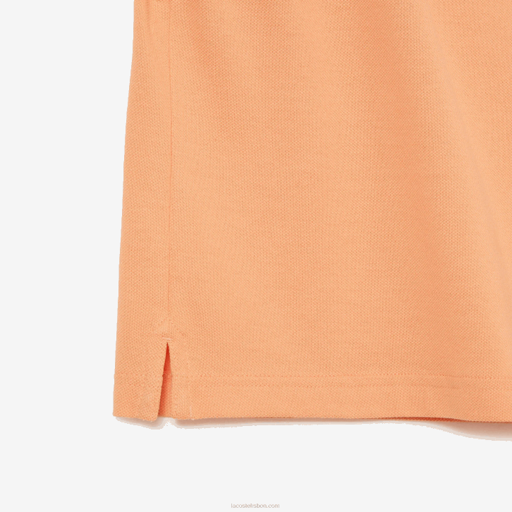 homens Lacoste heb laranja claro polo slim fit L.12.12 original 08D0157