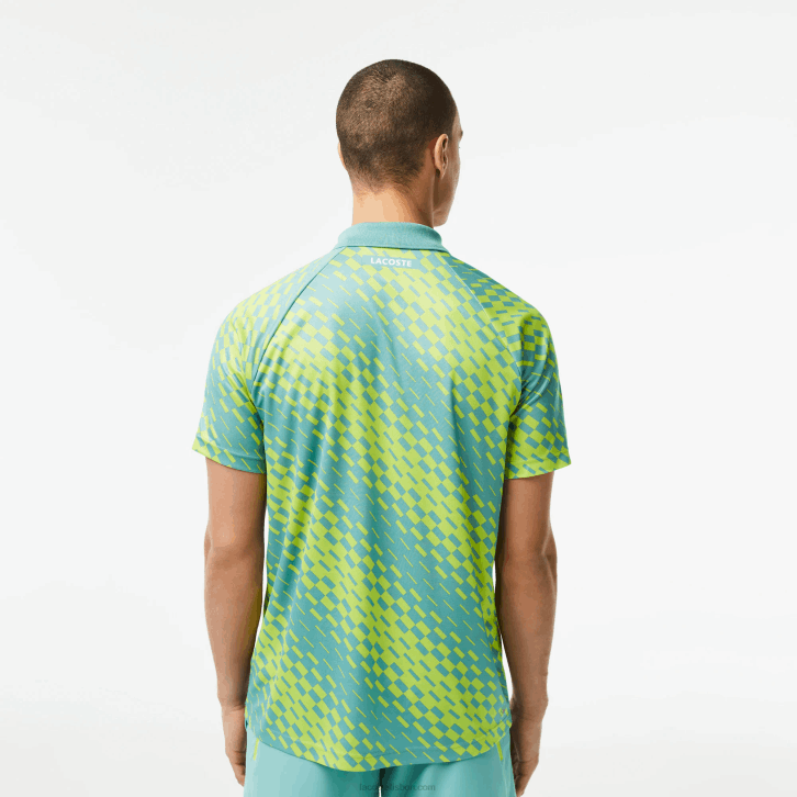 homens Lacoste hortelã zli tênis x novak djokovic versão fã polo 08D0111