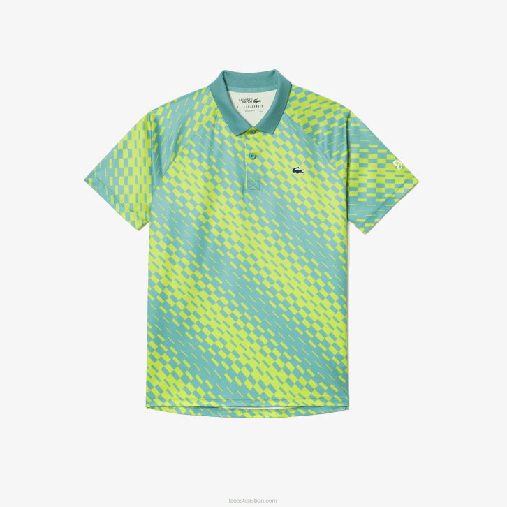 homens Lacoste hortelã zli tênis x novak djokovic versão fã polo 08D0111