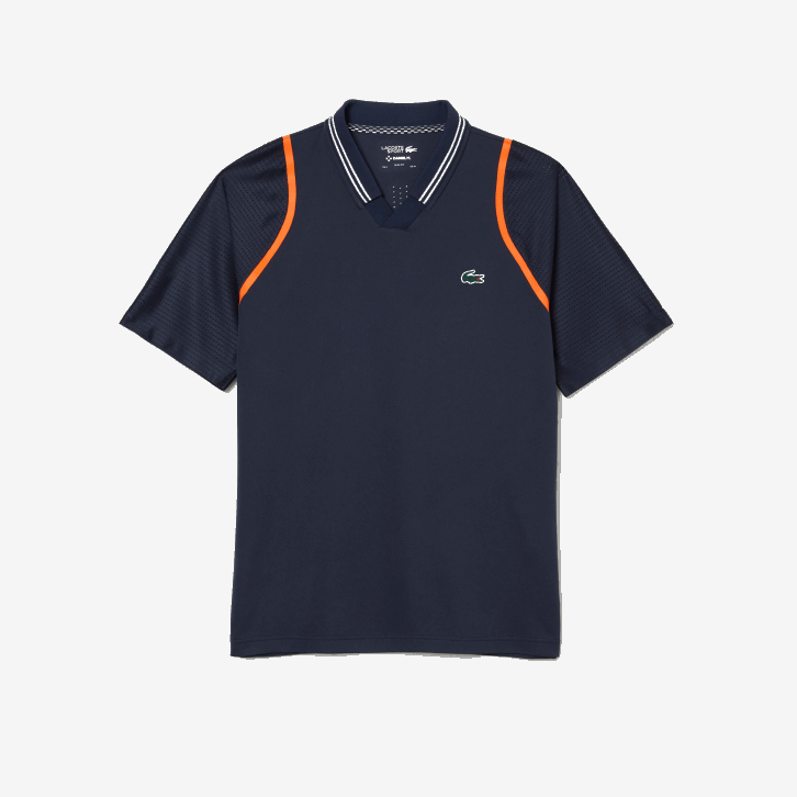 homens Lacoste kxe azul tênis x daniil medvedev polo 08D0235