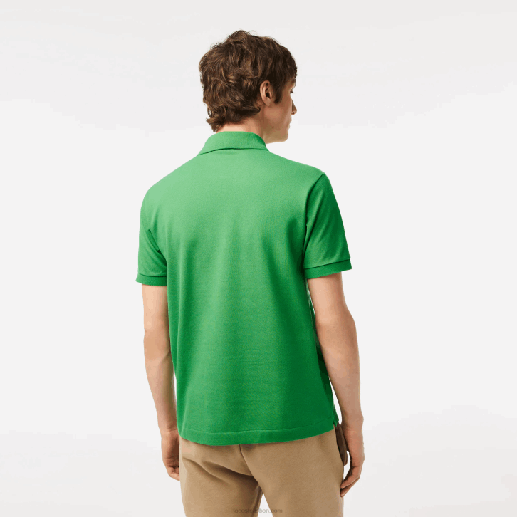 homens Lacoste l94 verde polo l.12.12 original 08D0156