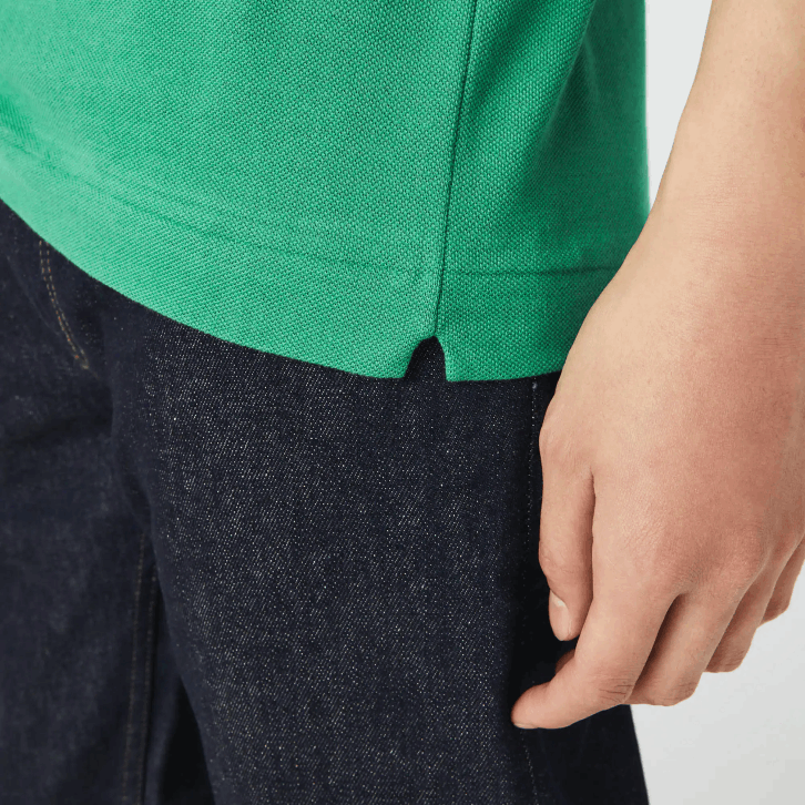 homens Lacoste ldm verde polo l.12.12 original 08D0884