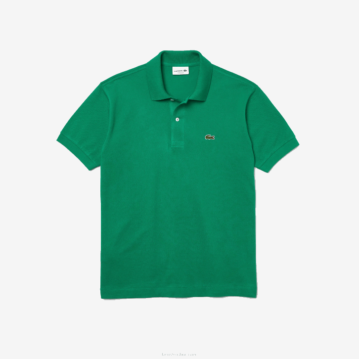 homens Lacoste ldm verde polo l.12.12 original 08D0884