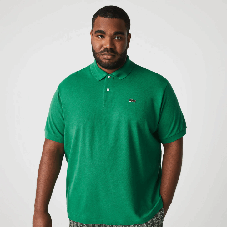 homens Lacoste ldm verde polo l.12.12 original 08D0884