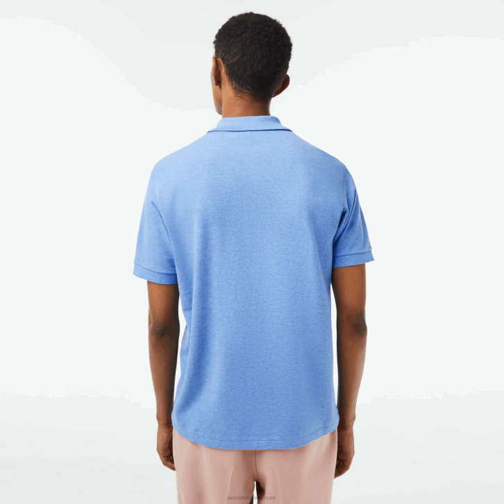 homens Lacoste lombo azul kc9 polo mesclado original l.12.12 08D0185