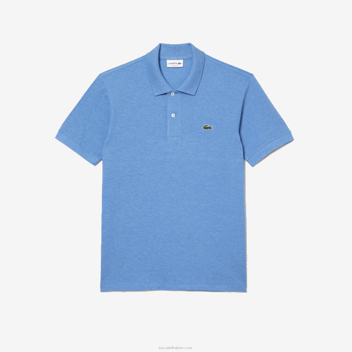 homens Lacoste lombo azul kc9 polo mesclado original l.12.12 08D0185