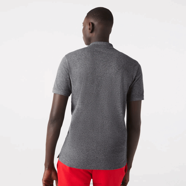 homens Lacoste lombo cinza e8g polo slim fit L.12.12 original 08D0937