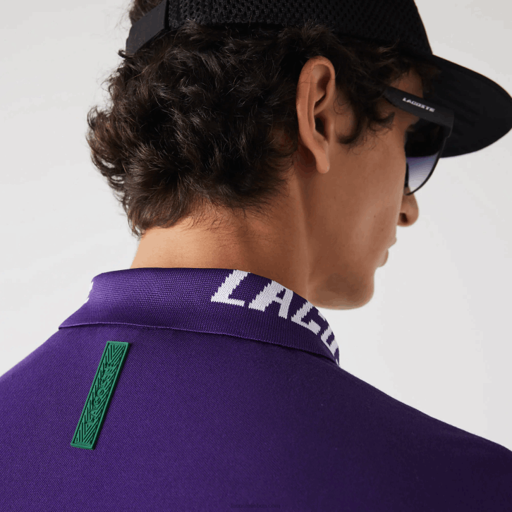 homens Lacoste pfn roxo polo piquet stretch slim fit da marca 08D0776