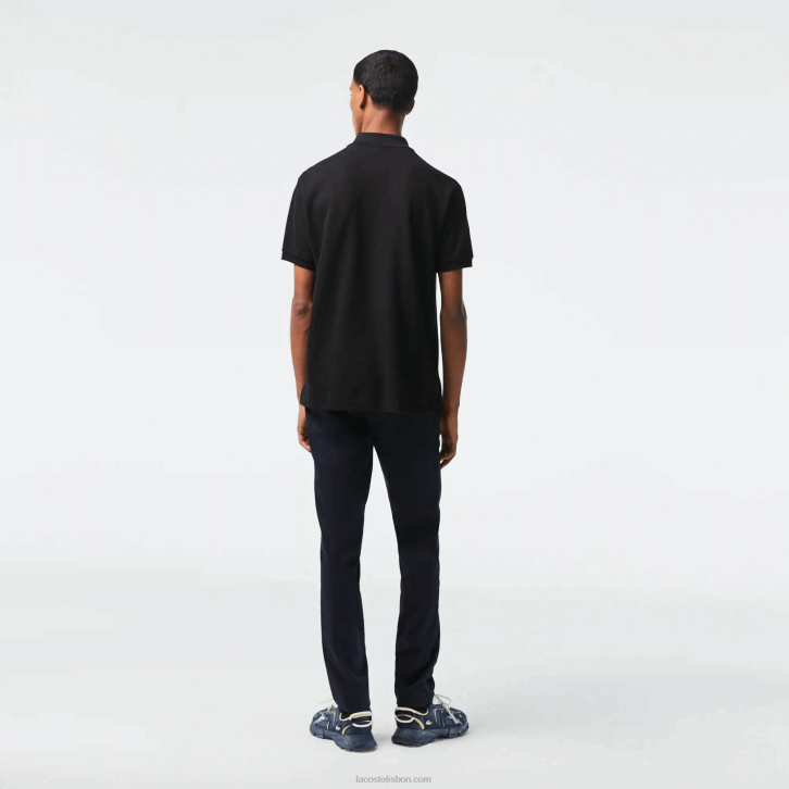 homens Lacoste preto 031 polo l.12.12 original 08D059