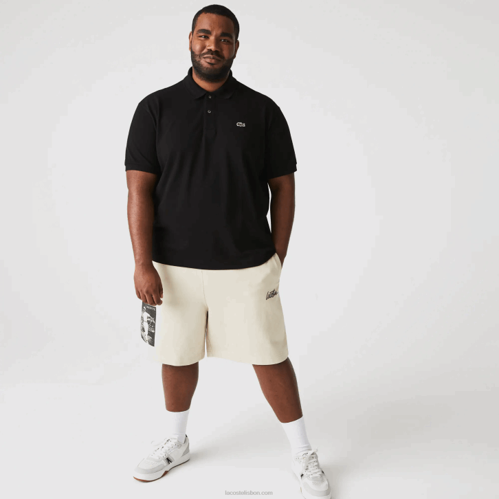 homens Lacoste preto 031 polo l.12.12 original 08D059