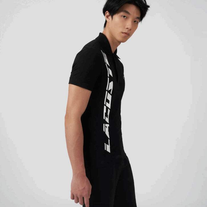 homens Lacoste preto 031 polo piquet regular fit da marca 08D0626