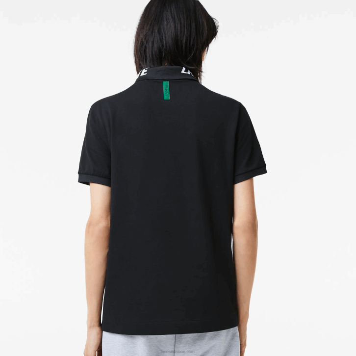 homens Lacoste preto 031 polo piquet stretch slim fit da marca 08D0777