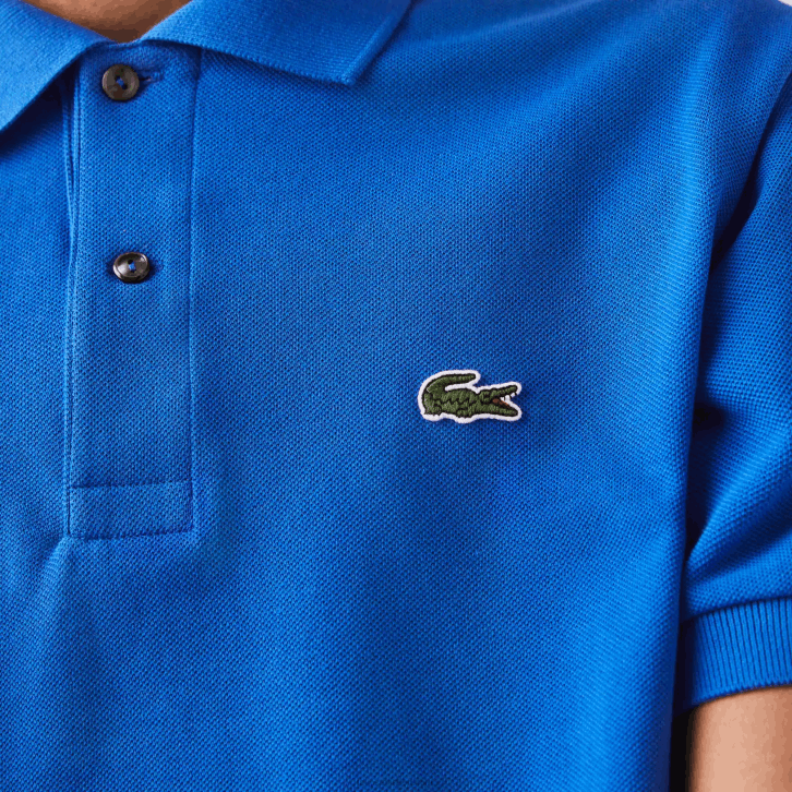 homens Lacoste qpt azul polo l.12.12 original 08D0894