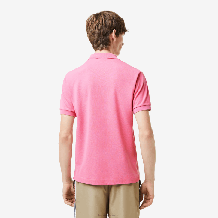 homens Lacoste rosa 2r3 polo l.12.12 original 08D0211