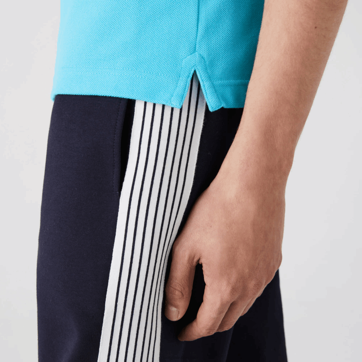 homens Lacoste turquesa hl5 polo slim fit L.12.12 original 08D0935