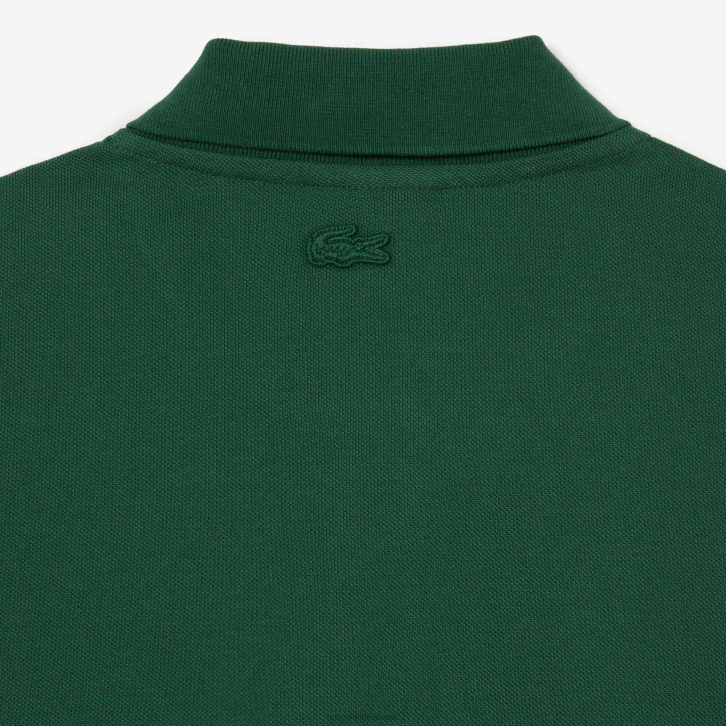 homens Lacoste verde 132 carcela contrastante e polo distintivo de crocodilo 08D0634