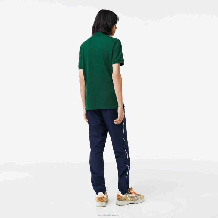 homens Lacoste verde 132 polo slim fit L.12.12 original 08D0730