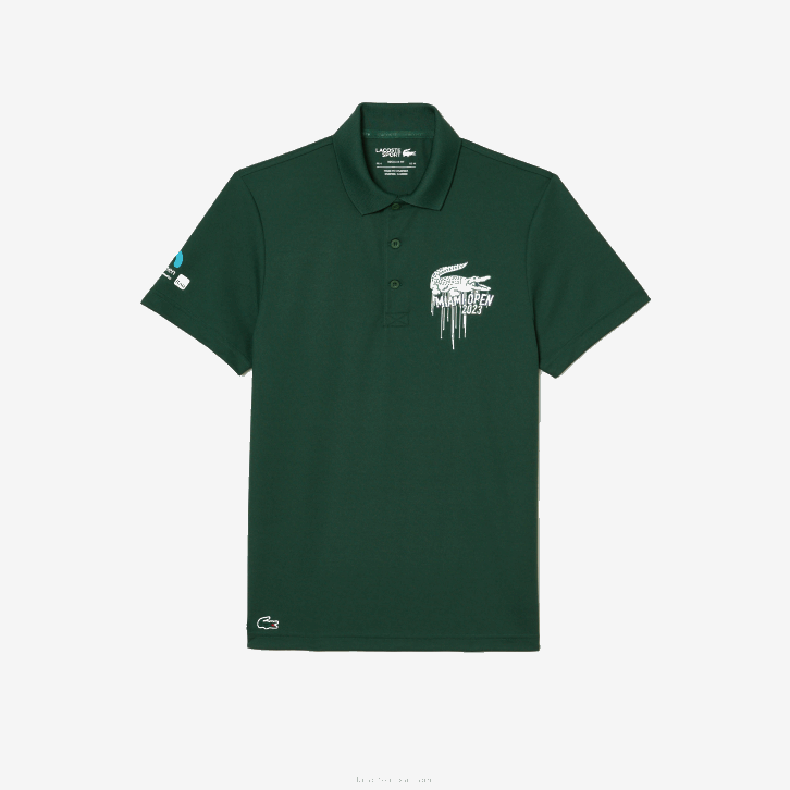 homens Lacoste verde 132 sport miami open edition piquê polo 08D0206