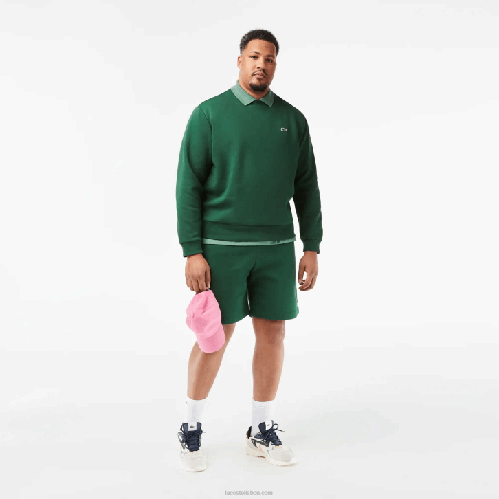 homens Lacoste verde caqui kx5 polo l.12.12 original 08D058