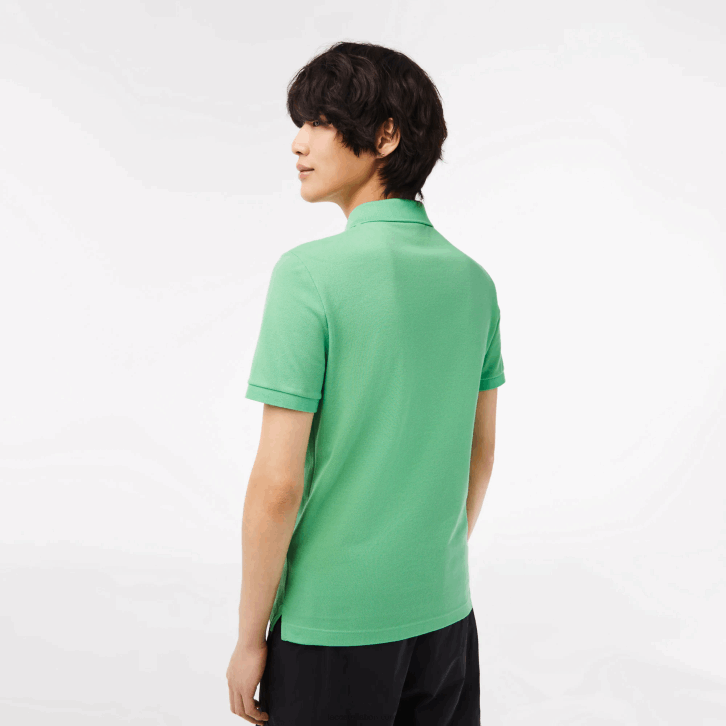 homens Lacoste verde ttf polo slim fit L.12.12 original 08D0218