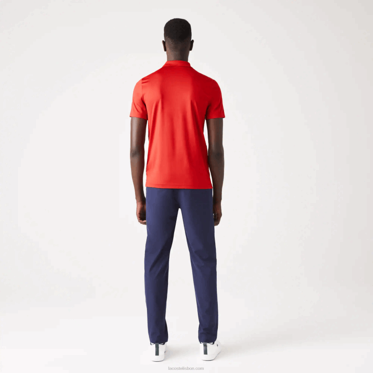 homens Lacoste vermelho azul marinho 528 camisa pólo de golfe jersey esporte 08D0597