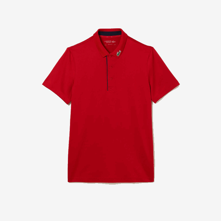 homens Lacoste vermelho azul marinho 528 camisa pólo de golfe jersey esporte 08D0597