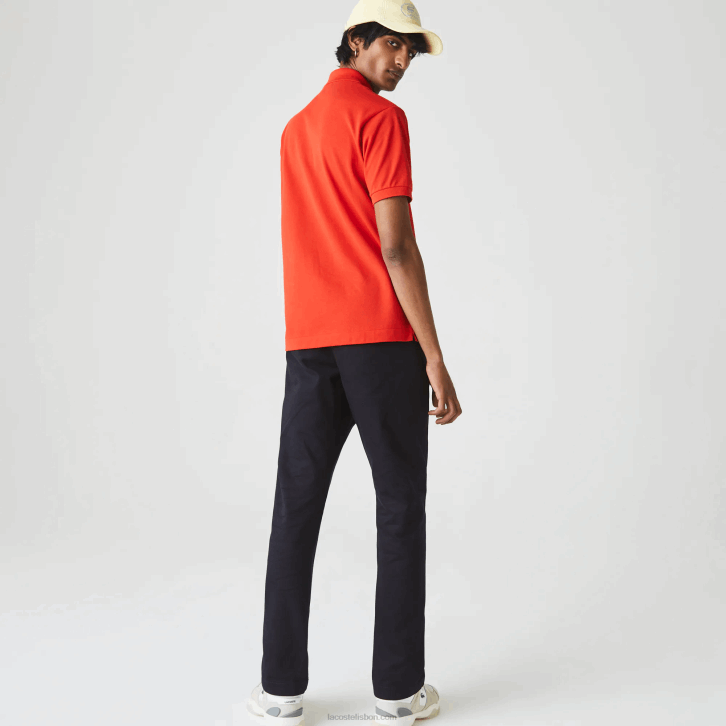 homens Lacoste vermelho f8m polo l.12.12 original 08D0905