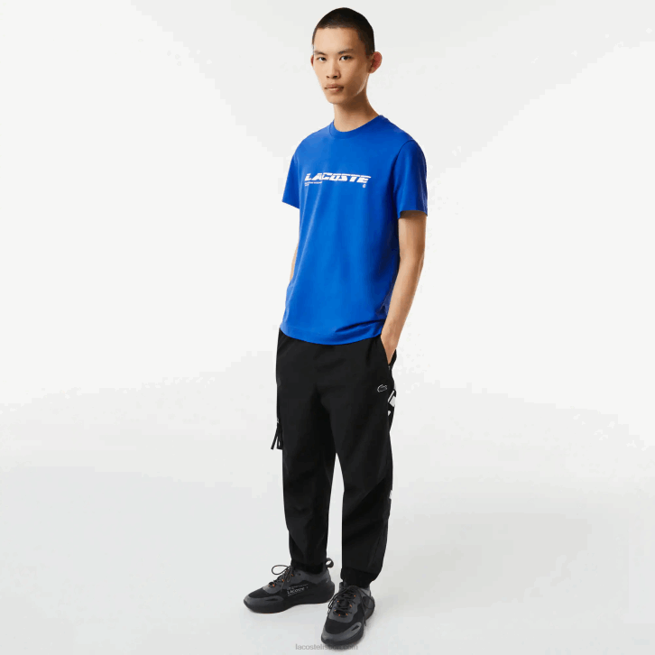 homens Lacoste azul k1q camiseta piquê de marca regular fit 08D0562