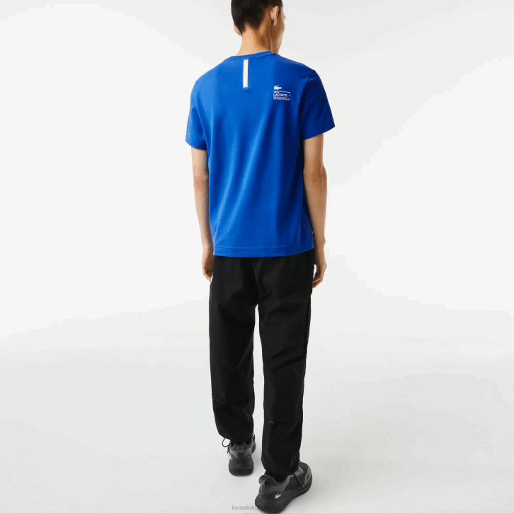 homens Lacoste azul k1q camiseta piquê de marca regular fit 08D0562