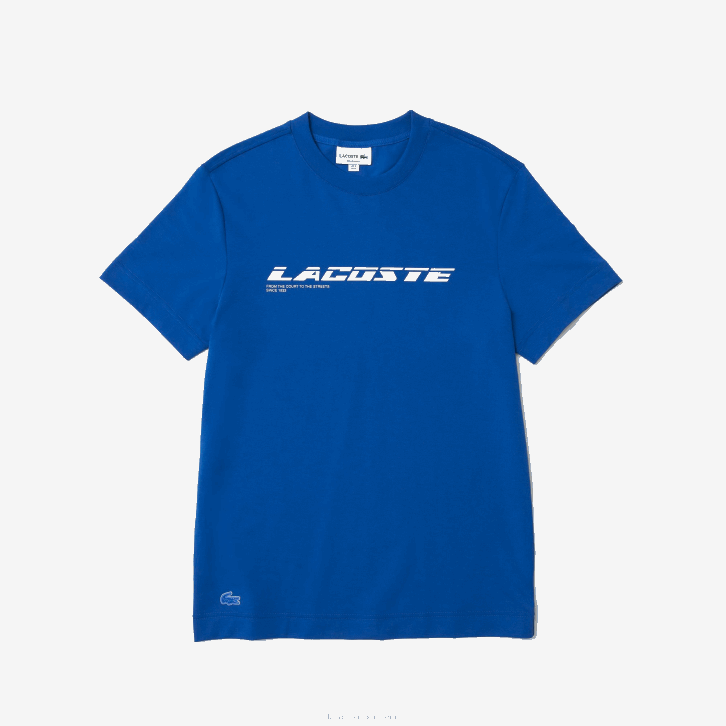 homens Lacoste azul k1q camiseta piquê de marca regular fit 08D0562