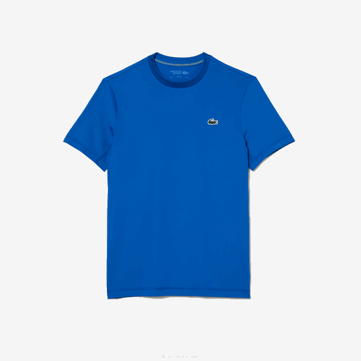 homens Lacoste azul kxb camiseta esportiva slim fit jérsei 08D0120
