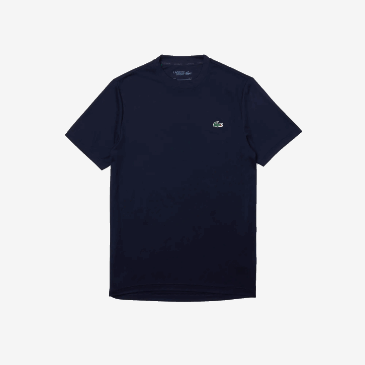 homens Lacoste azul marinho 166 camiseta esportiva respirável piquê 08D0670