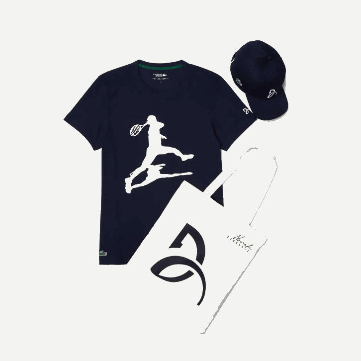homens Lacoste azul marinho 166 pacote esportivo x novak djokovic 08D01484