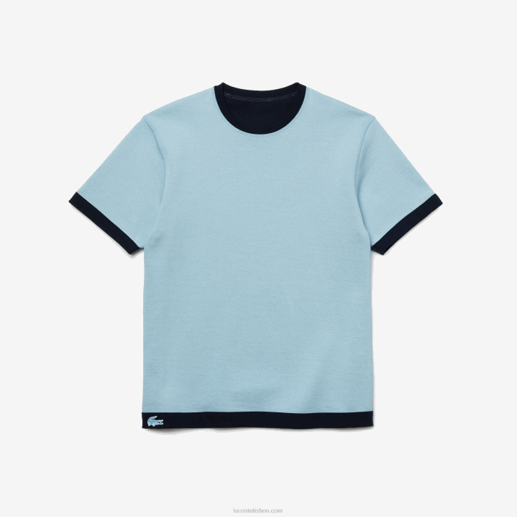 homens Lacoste azul marinho ge5 camiseta piquê de mistura de algodão reversível 08D0918