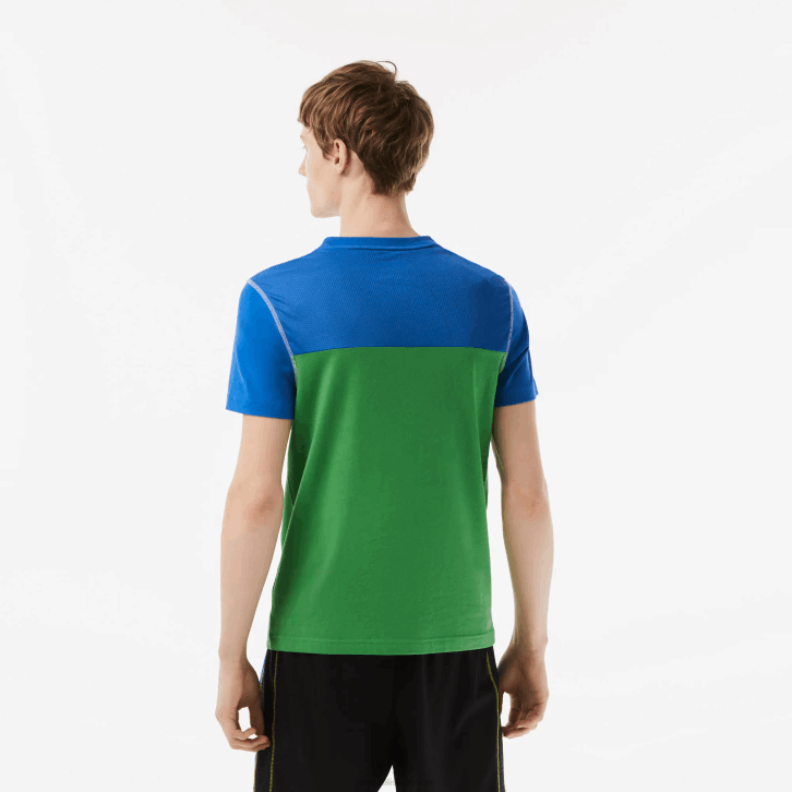 homens Lacoste azul verde branco amarelo buc camiseta tênis x daniil medvedev 08D025